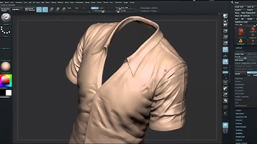 ZBrush tutorial: Cloth sculpting, Part 4