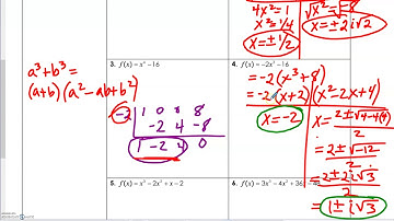 Complex Zeros - Section 2.5