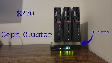 $270 Hyper Converged Mini Cluster! Proxmox Hyper Converged Ceph Cluster with Lenovo M710q Tiny PC