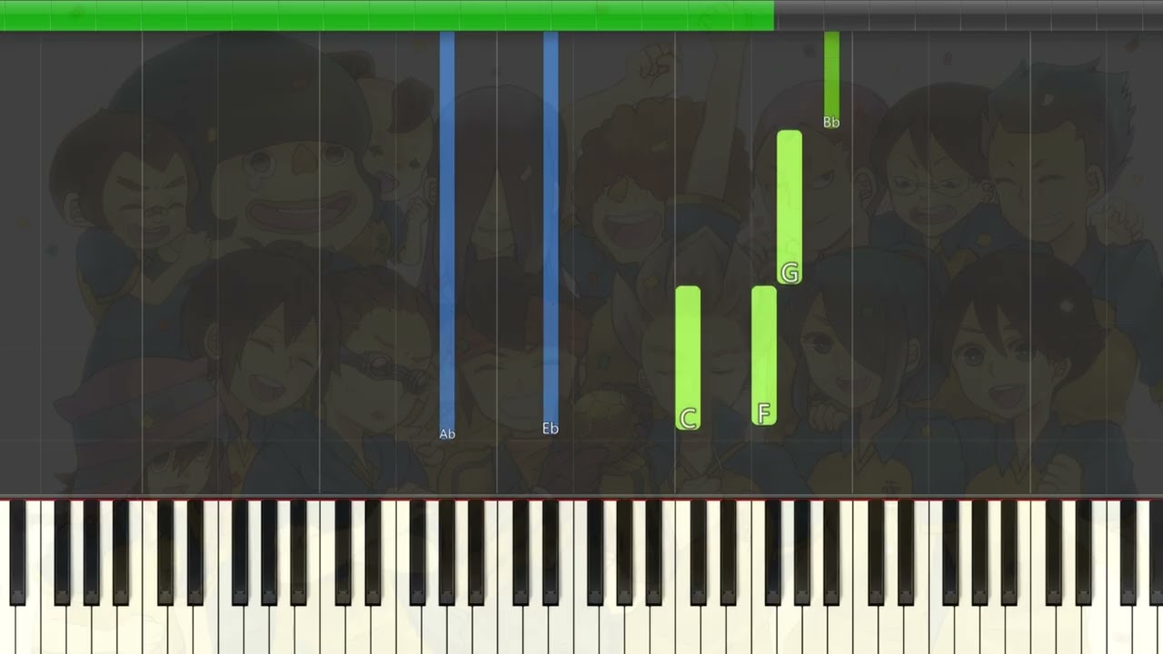 Synthesia] Inazuma Eleven OST - The Thoughts of Eleven (Piano