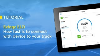 How fast is it to connect with the Ezlogz ELD device to your truck | Tutorial