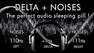 Curled Up In A Deeper Sleep - 1hr Mix of Delta Wave + White - Pink - Brown Noise Session