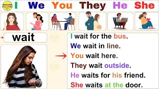 Improve English: Action Verbs With Pronouns in English A1 P2 screenshot 3