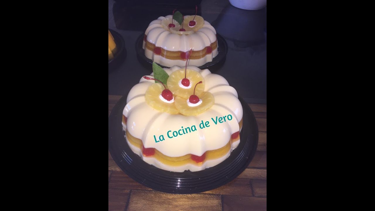 Gelatina de piña colada