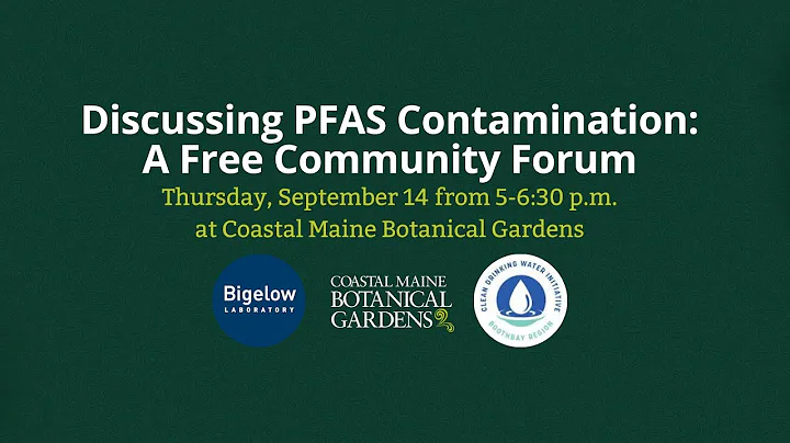Discussing PFAS Contamination: A Community Forum