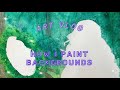 ART VLOG 2 | how I paint backgrounds with watercolor