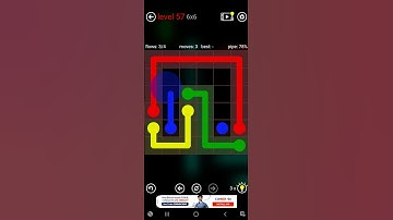flow free level 57 | games | android | flow free | level 57 | 6x6 #freeflow #android #game #mindgame
