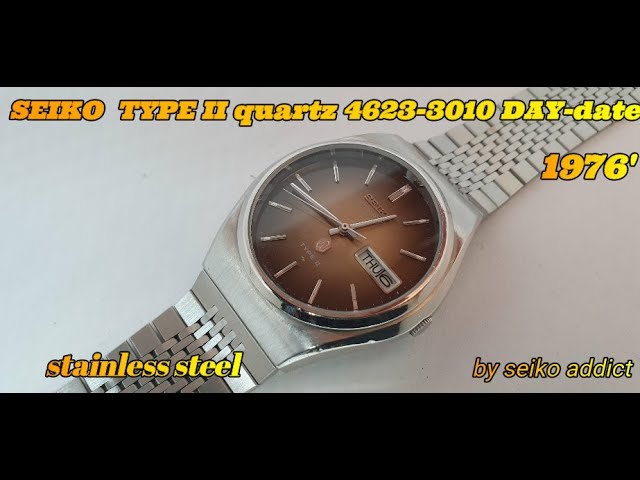 SEIKO TYPE II 4623-3010 quartz from 1976' - YouTube
