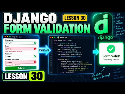 Django Form Validation Explained | Validate User Input | Lesson 30