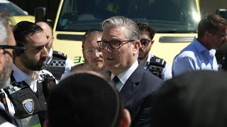 UK PM Starmer meets emergency service members after Jewish-targeted stabbings | AFP