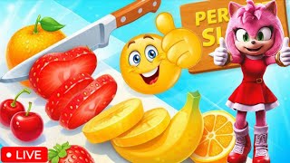 New Live Stream 😀 Perfect Slices Gameplay Game -Fruit Cutting Game | #perfectslice​ #games #gameplay screenshot 3