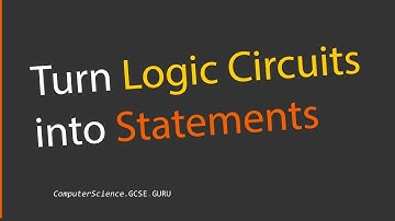 How to create a logic expression from a logic gate circuit