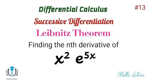 How to find the nth derivative of x^2 e^5x || Leibnitz Theorem problem || In Tamil