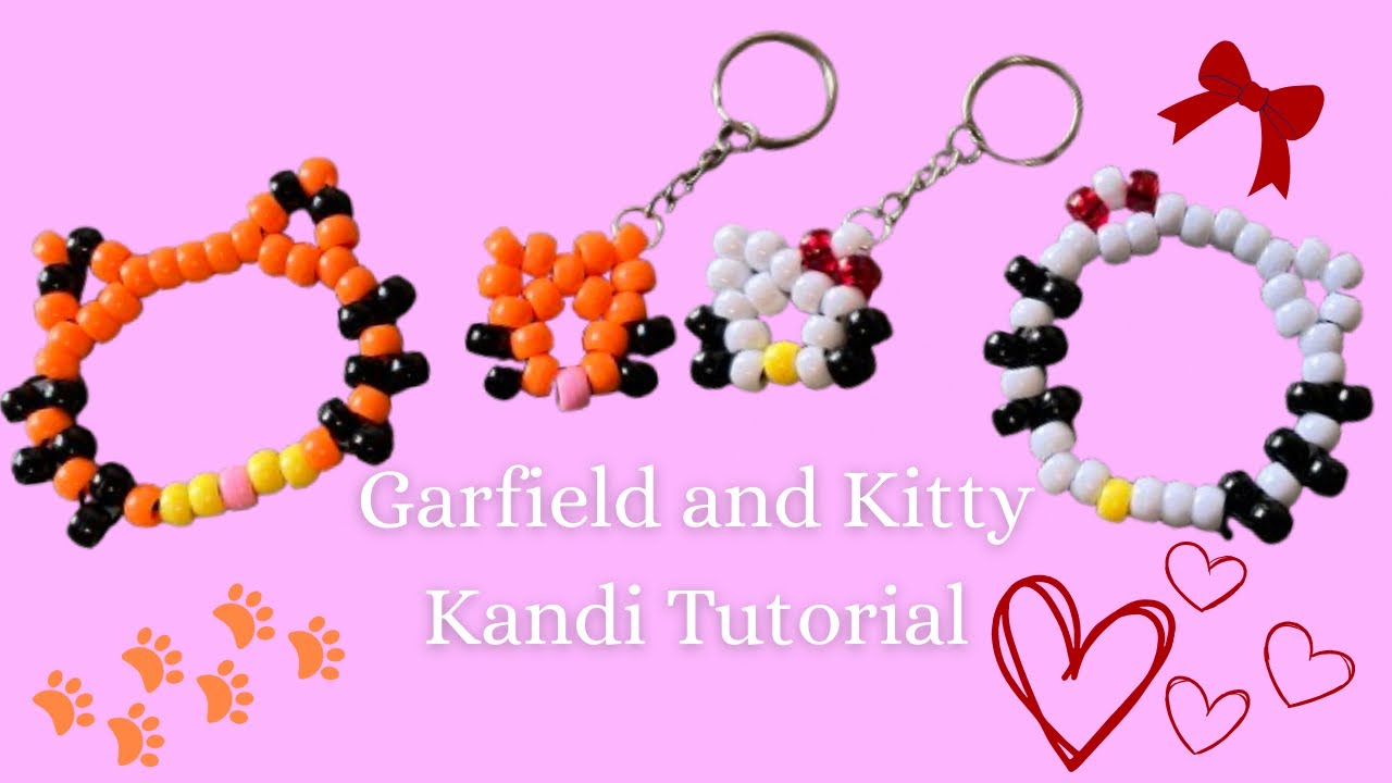 Hello Kitty and Garfield Kandi Tutorial