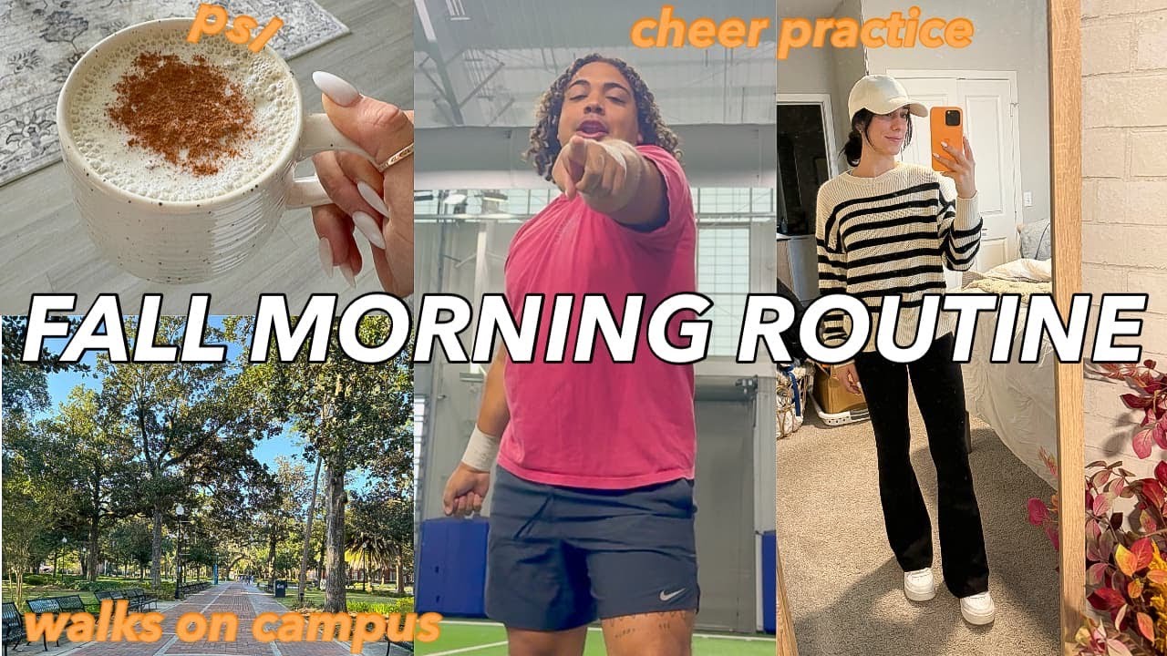 COLLEGE FALL MORNING ROUTINE | uf cheer practice edition - YouTube