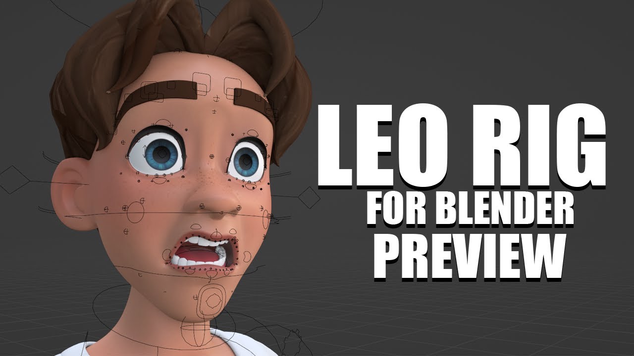 Lemon Rig Studio Wonderwell Studios Leo Rig Blender Preview - YouTube