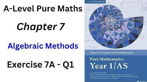 A-Level Pure Maths|Algebraic Methods| Exercise 7.1 Q1| Algebraic Fractions Explained@mathsolver1117