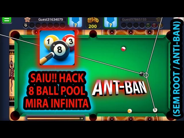 INFALÍVEL😱 8 Ball pool hack mira infinita para TODOS os CELULARES 