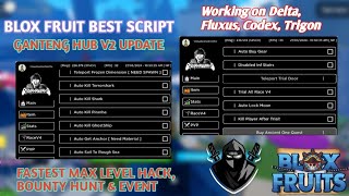 Roblox Updated Hack | Blox Fruit Ganteng Hub V2 Script Available Full Tutorial | Fastest Level Hack