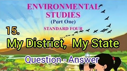 My District, My State | lesson 15 | Std - 4 | EVS - 1 | Question Answers | MH Board | English Medium