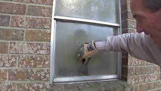 Removing an Aluminum Window in a Brick Home