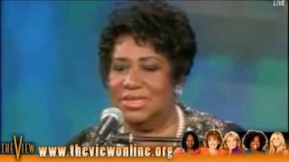 Aretha Franklin on The View   December 09 2009