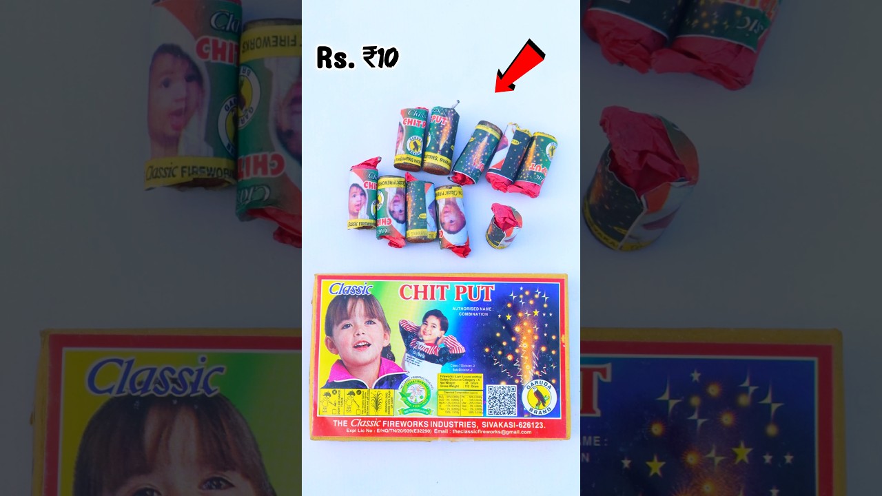 Chit Put Crackers 🔥 Price ₹10 Only / Diwali Unique Fireworks Testing @IndianCrazyKing