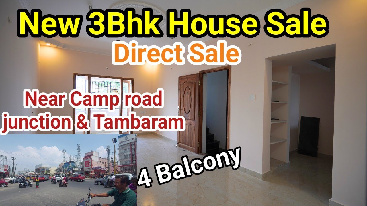 New 3bhk house sale in Chennai near camp road junction East tambaram
