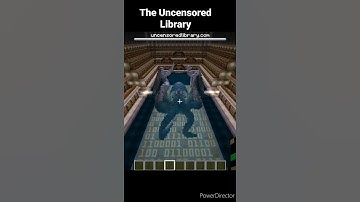 Most Beautiful View inside of The Uncensored Library credit= block works 🎉#Short #Shorts #Minecraft