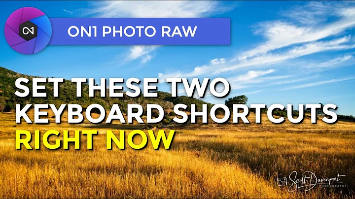 Set These Custom Keyboard Shortcuts In ON1 Photo RAW 2021 Right Now!