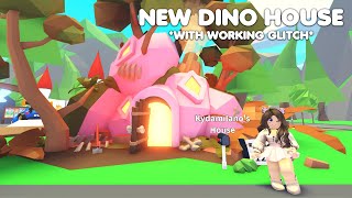 NEW Dino house with *WORKING GLITCH* in Adopt me!