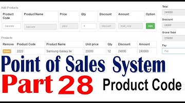 Point of sales system Using Ajax jQuery PHP MySQL part 28 Get Product Details