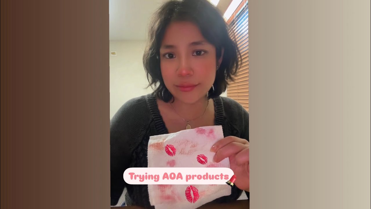 Try out AOA products with me