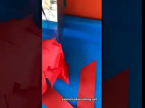 Ultrasonic Ribbon Tape Cutting Machine for Trapezoid Shape Packaging