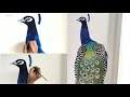 Peacock wall painting with Acrylic/ A Realistic Art / DIY Wall decor/ Timelaps/ Dhavan Art