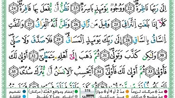 حمزة الجزائري سورة القيامة مكتوبة برواية ورش عن نافع #القرآن_الكريم #ورش_عن_نافع