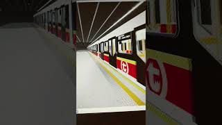 Warsaw metro M1 departs Wawrzyszew!!