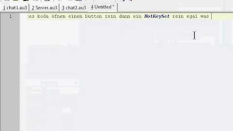 Videoantwort zu  [Autoit] - 013 - TCP Beispiel Chat part 2