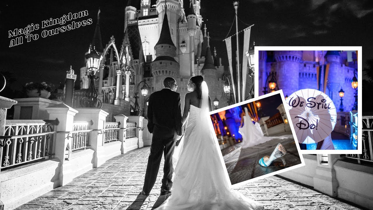 Disney Cruise Vow Renewal | Private Magic Kingdom Bridal Portrait Session