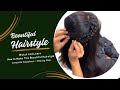 Hairstyle For Party Makeup | Easy Hairstyling for Long Hair | Step by Step 2024