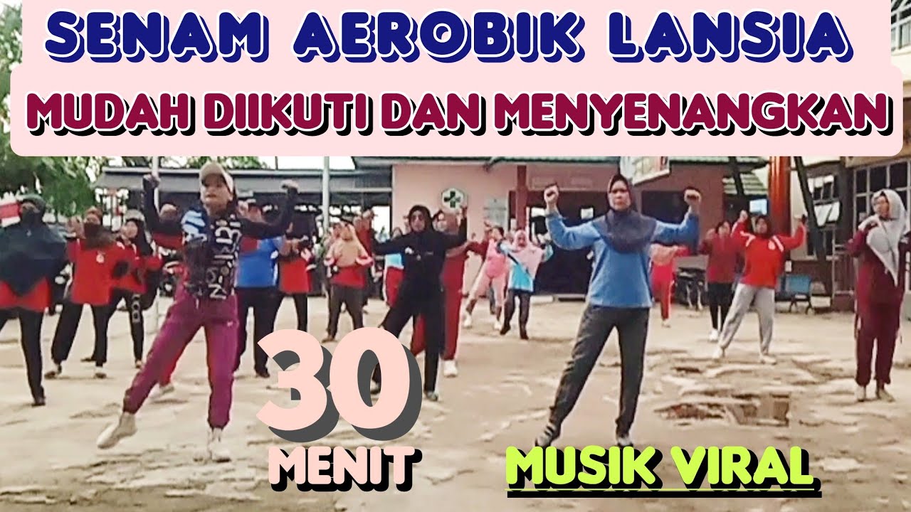 30 MENIT SENAM AEROBIK LANSIA MUDAH DAN MENYENANGKAN | MUSIK VIRAL | Irna Chendani
