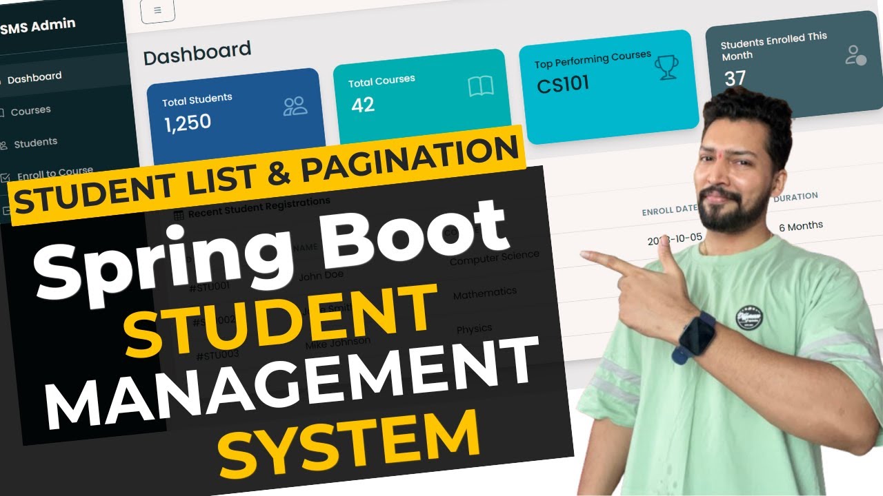 Implement Pagination in Spring Boot | Student Listing Module | Student Management System