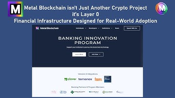 Why Metal Blockchain Will Power the Next Financial System | Not Just Crypto, It’s Infrastructure