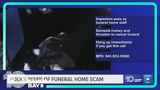 Bradenton police warn of scammers targeting grieving families