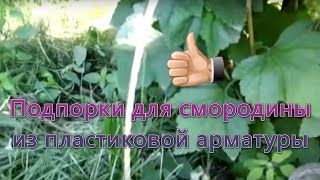 Подпорки для смородины из пластиковой арматуры(В этом ролике я показал как можно сделать подпорки для смородины из пластиковой арматуры. Это удобно и эсте..., 2015-07-01T10:09:57.000Z)