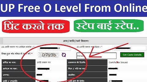 UP Free O Level Course For OBC in UP Free Computer Course Apply Online OBC Free O Level CCC Form UP