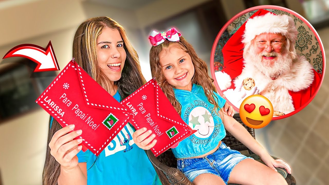 EU E MINHA IRMÃZINHA FIZEMOS UMA CARTA PARA O PAPAI NOEL!!