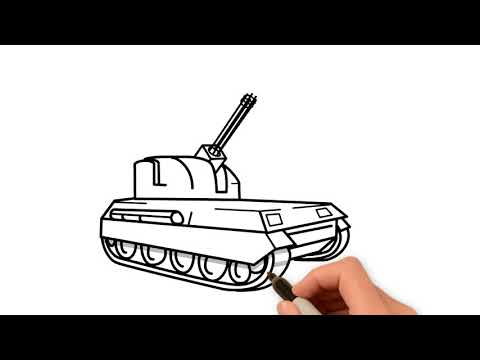 How To Draw A Military Tank Or Army Tank Youtube