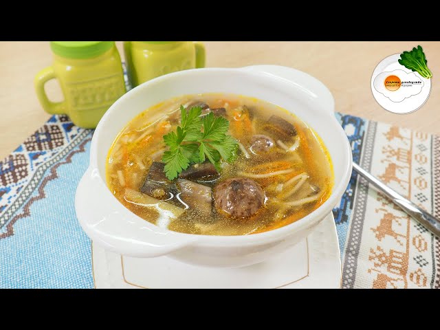 Грибной Суп с Вермишелью и Картофелем из Свежих Грибов - YouTube