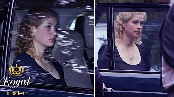 Lady Louise Windsor looks devastated at church ser...